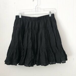 American Eagle Black Ruffle Skirt